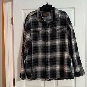 Orvis Men's Plaid Flannel Shirt - Size XXL